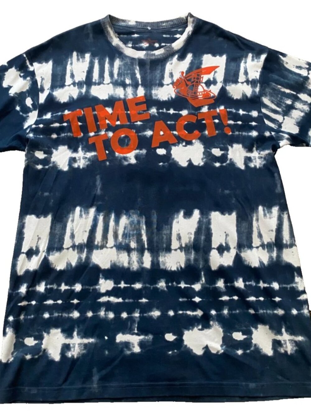 Vivienne Westwood Anglomania Time to Act Tie-Dye Shirt S/L